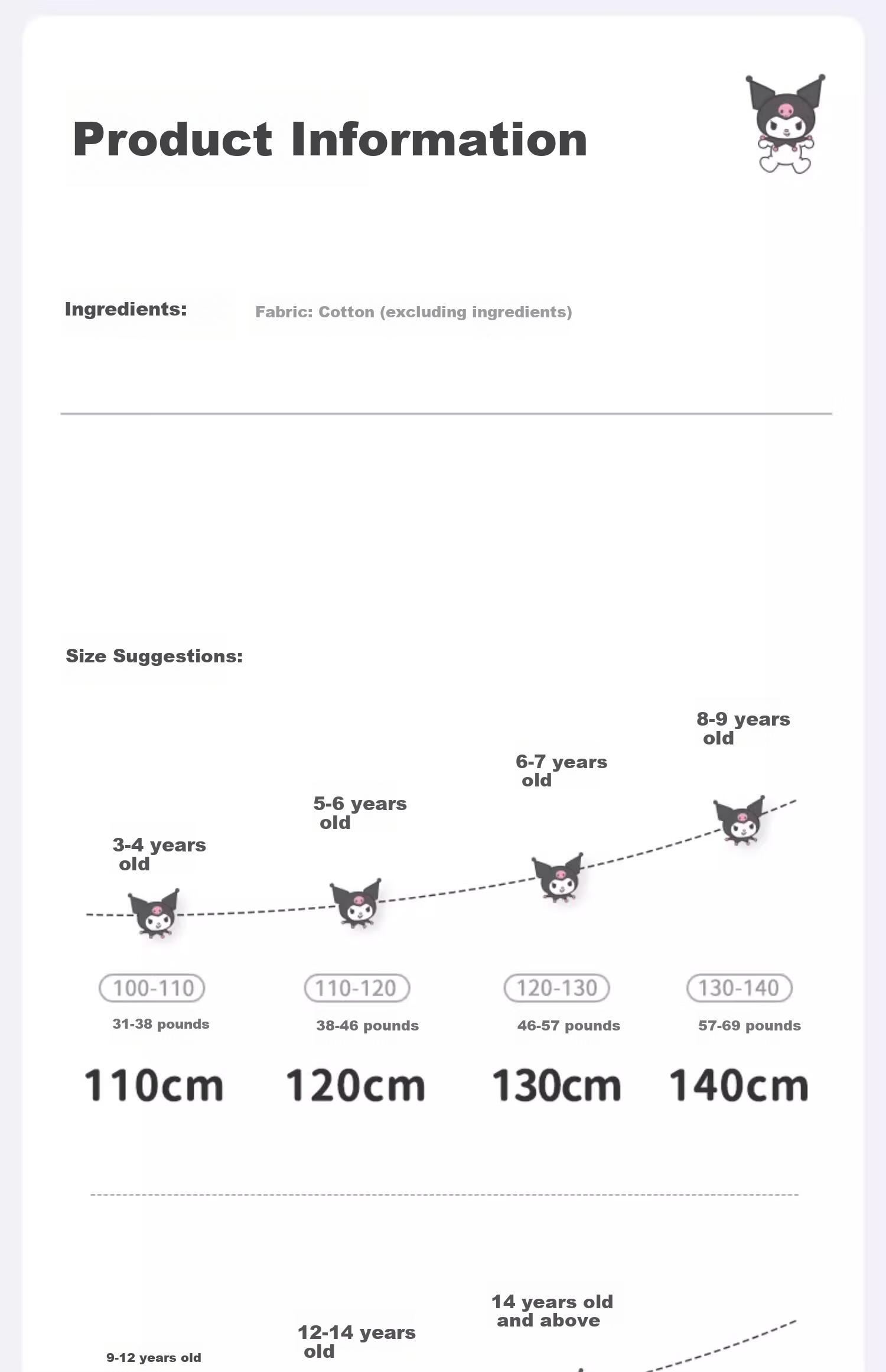 DAVE & BELLA Kuromi Girls' Short-Sleeve T-Shirt, Summer Children's Cotton Purple Top, Kids' Clothing 11