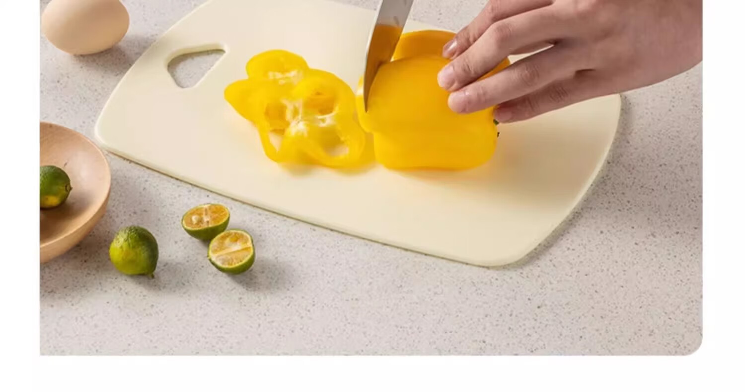 CaROTE Antibacterial Mold-Resistant Cutting Board Double-Sided Plastic Chopping Board Large Blue 5
