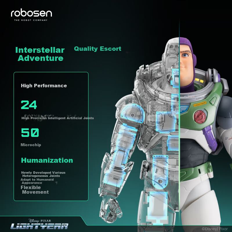 Lesenjiqiren, Basi Guangnian Official Light Year Authentic Story Voice Control Interactive Disney Authorized Toy, Toy Story Advanced Intelligent Robot Toy, Gift for Adults And Childre