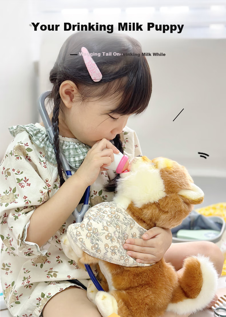 CUMATE Sucking Machine, Autumn Children's Toy for Boys 3-6 Years Old, Girls' Gift, Birthday Robot Dog 3