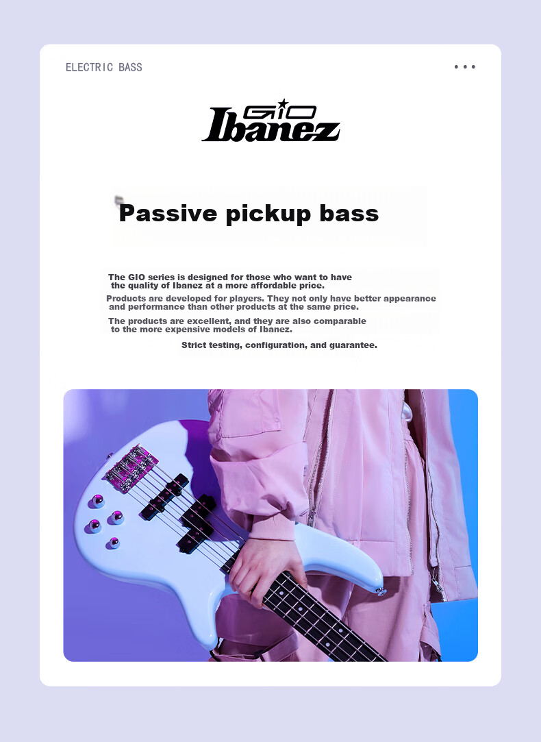 IBANEZ GSR200 Electric Bass Guitar for Students And Beginners, Entry-Level Performance Instrument, Sky Blue Color 2