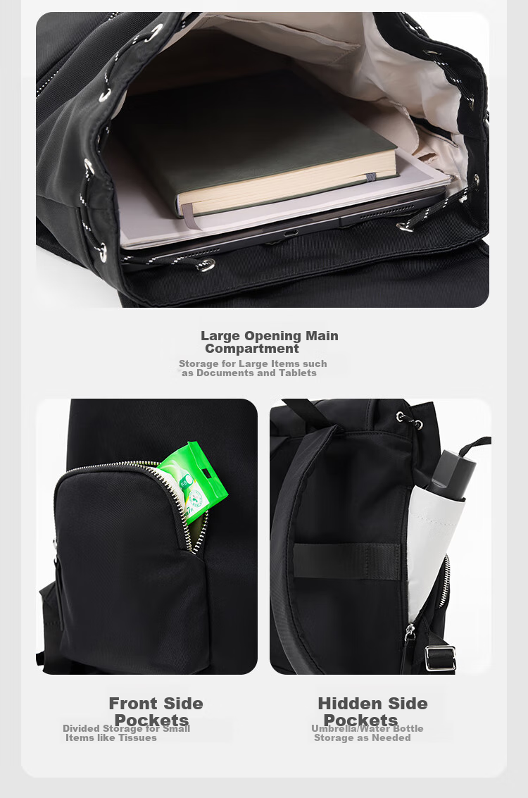 JD Original Women's Backpack, Business Commute Laptop Bag, Lightweight Casual Travel Bag with Multiple Pockets, Water-Resistant 5
