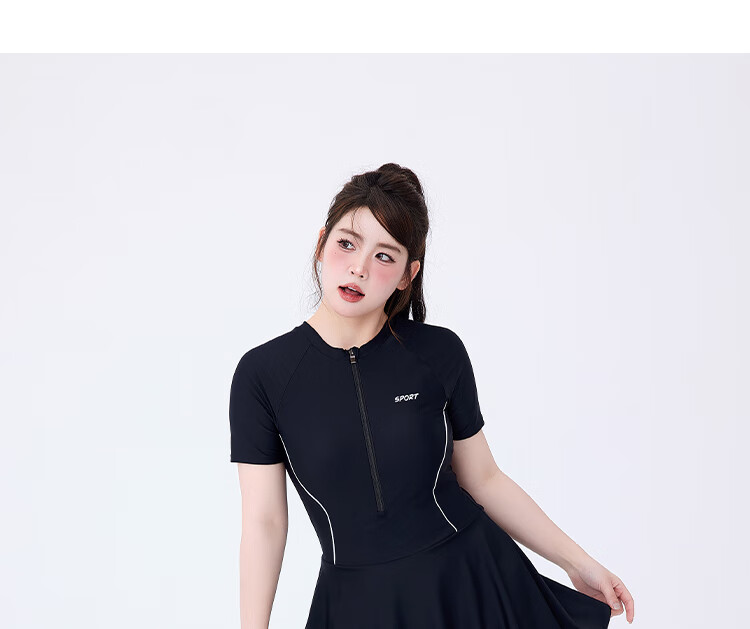 Agliondy Plus Size Swimsuit for Women, Sun Protection, Curvy, MM 2025 New Style, Slimming, Concealing, Suitable for Swimming Pools And Sports Activities 16