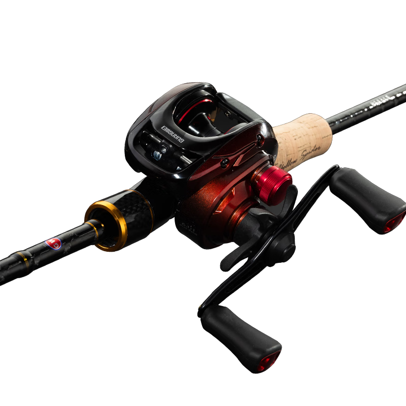 GW 1.8m Yellow Spider 2nd Gen ML Right-Handed Baitcasting Reel Spinning Fishing Rod Combo with Large Guide Rings