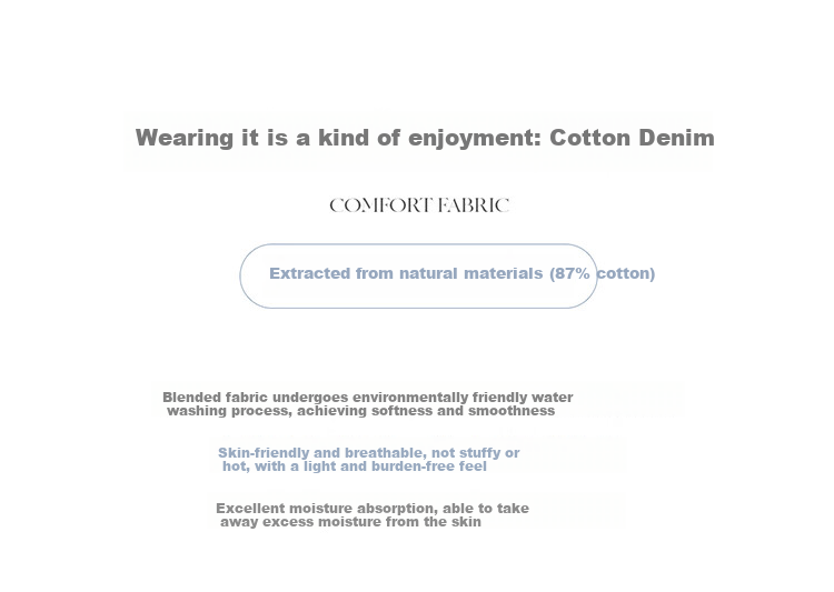 Olrain Short-Sleeve Denim Dress, Summer Women's Wear, Waist-Cinching Slimming Thin Commuter Dress, Light Blue, L 7