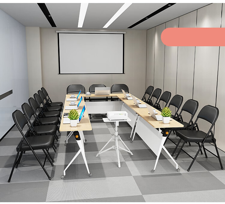 Huakaizhixing Folding Chair, Home Chair, Folding Stool, Office Training Chair, Conference Chair, Study Chair, 1022 White 12