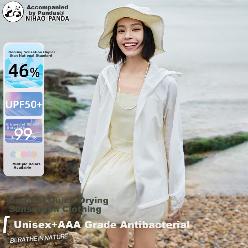 Xiongmaoxiangban Ice Silk Sun Protection Clothing for Women And Men, UV-Resistant, Summer 2025 New Style, Loose-Fitting Breathable Thin Sun Protection Garment for Both Sexes