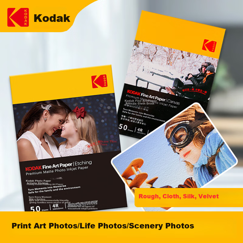 Фотобумага KODAK A4, 235 г/м², 20 листов, для струйной печати, художественная, матовая