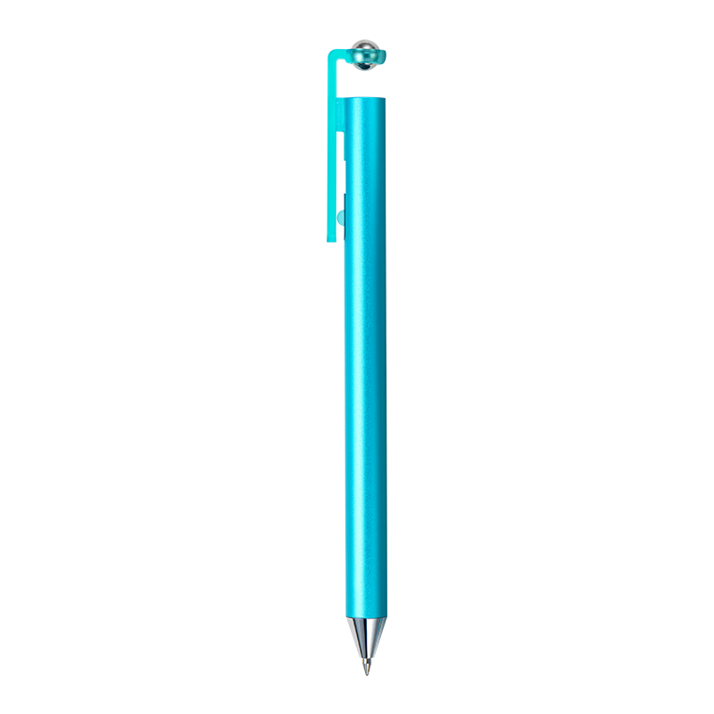 KACO FLOAT 0.5mm Metal Floating Gel Pen Black Ink Signature Pen Carbon Pen Gulf Blue Transparent Box