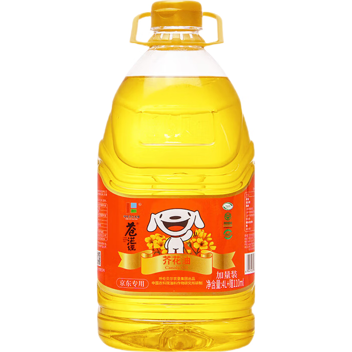 苍茫谣（CangmangYao）【保真菜籽油】芥花油非转基因低芥酸4.11L食用油呼伦贝尔农垦