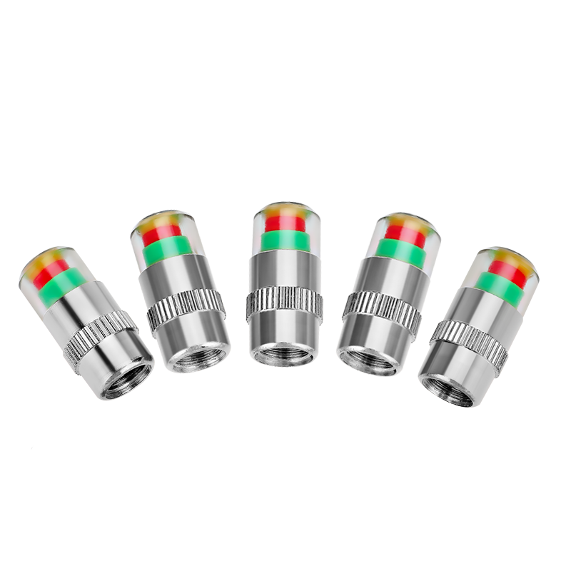 Kulaipu Tire Pressure Monitoring Cap, Tire Valve Stem Pressure Monitoring Warning Cap, Tire Pressure Cap KLP-1003 (5 Copper Cores)