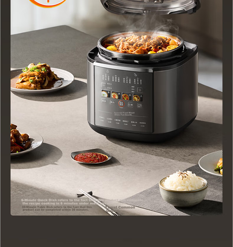 Joyoung Home 5L Electric Pressure Cooker with Dual Inner Pot, Non-Coated 316L Inner Pot, Programmable Timer Rice Cooker Y-50H160 11