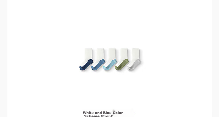 BALABALA Children's Socks Cotton Autumn New Style Color-Block Student Socks for Boys And Girls Mid-Calf Socks Five Pairs Pack 209925172206 15
