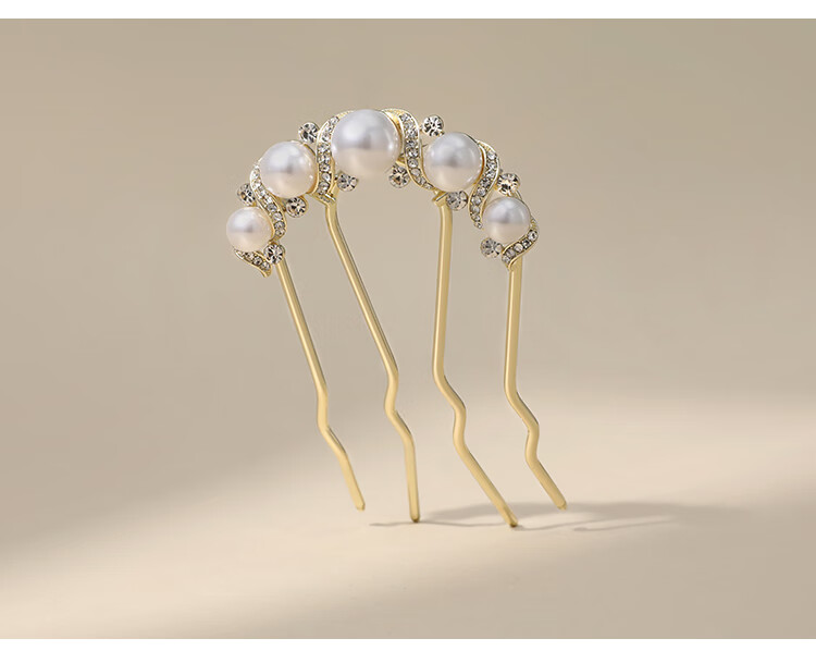 CHIMERA Long Tooth Hair Comb Four-Prong Hairpin Ancient Style Hairpin Hair Clip Women's Hair Ornament Birthday Gift 10