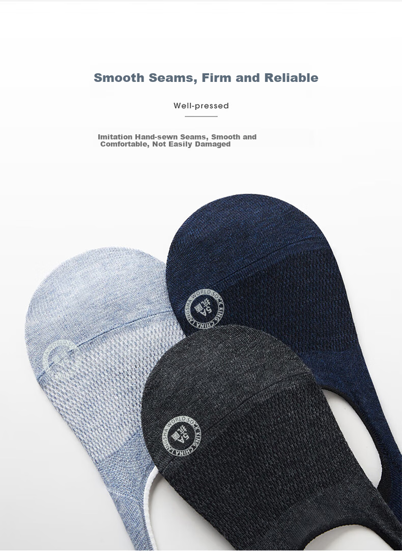 LangSha Men's Invisible Socks, Pure Cotton Men's Socks, Sweat-Absorbing Breathable Cotton Socks, Thin Full Cotton Short Socks, Men's Boat Socks, 6 Pairs 12