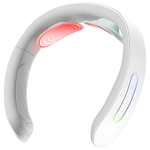 Bear Neck Massager, Cervical Massage Device, Shoulder And Neck Massager, Dual-Frequency Pulse Massager, Hot Compress Intelligent Massager, Birthday Gift for Women, Wife, Elders, Mid-Autumn Festival Gift