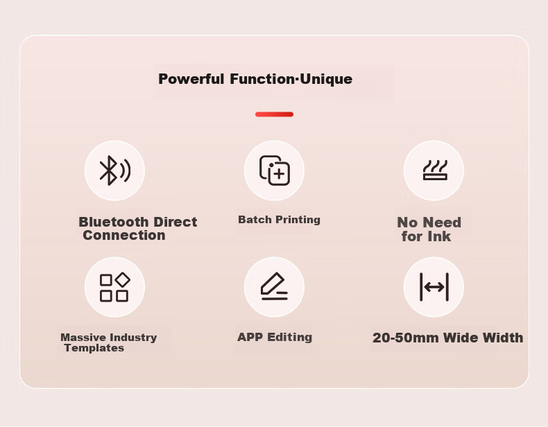 YCN M108 Pink Jewelry Price Tag Printer for Accessories, Clothing, Food, Gold, Smart Thermal Handheld Portable Adhesive Labels for Earrings And Necklaces 3