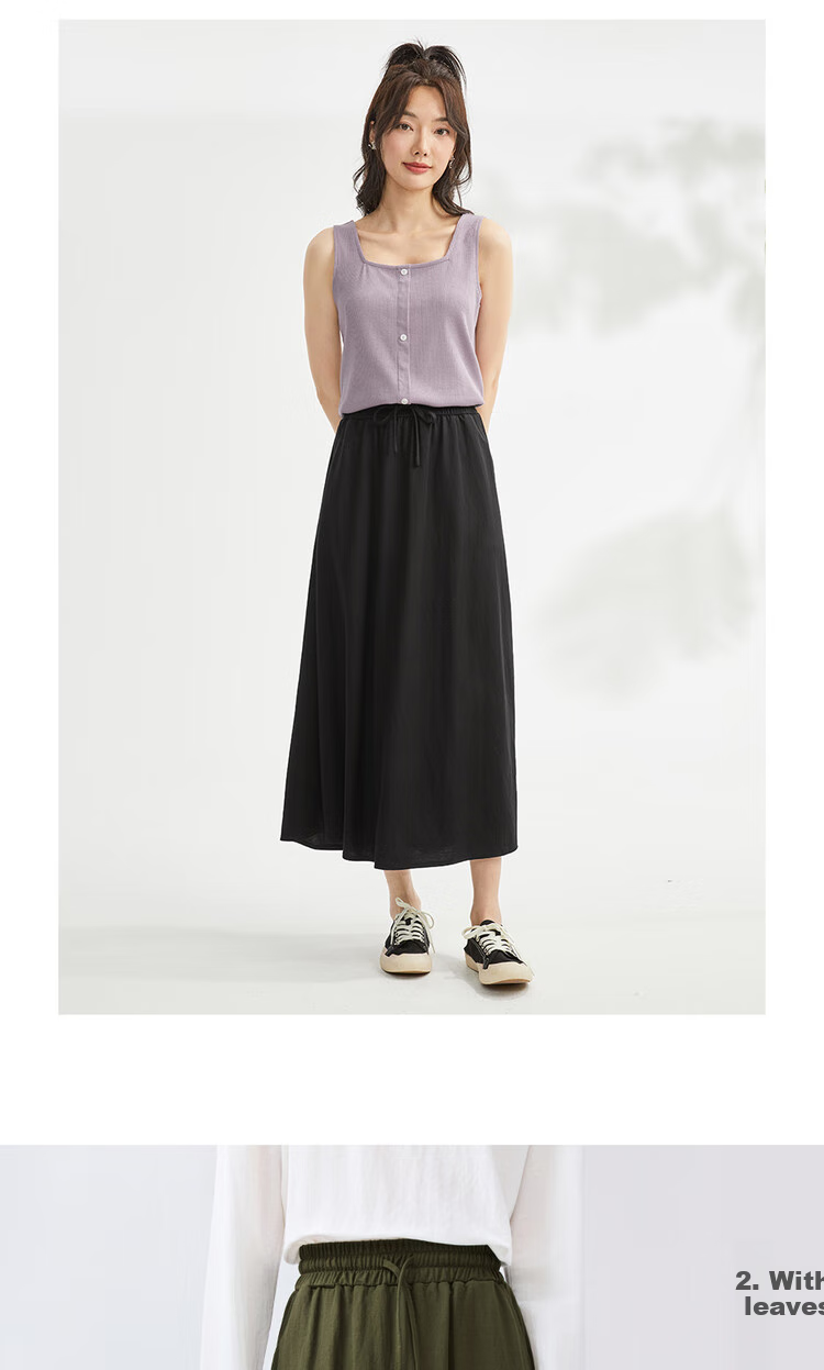 Giordano Outdoor Summer Wear, High-Tech Mosquito-Proof Drawstring Waistband Thin Skirt 05465476 10