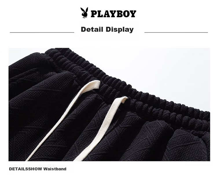 PLAYBOY Men's Shorts, Summer Pants for Men, Casual Five-Point Shorts, Thin Loose Mid-Length Pants, Sports Outerwear for Me 11