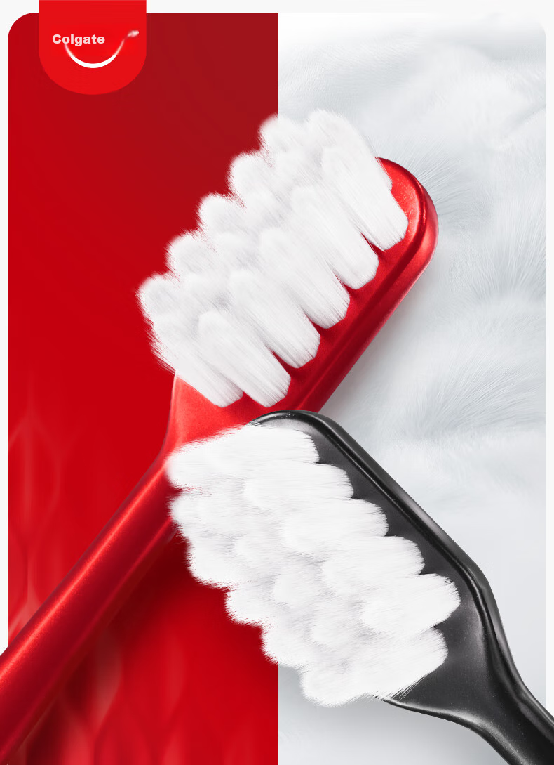 Colgate [Best-Seller List] Soft Bristle Toothbrush for Adults, Men And Women, 2-Pack Deep Cleaning Toothbrush 1