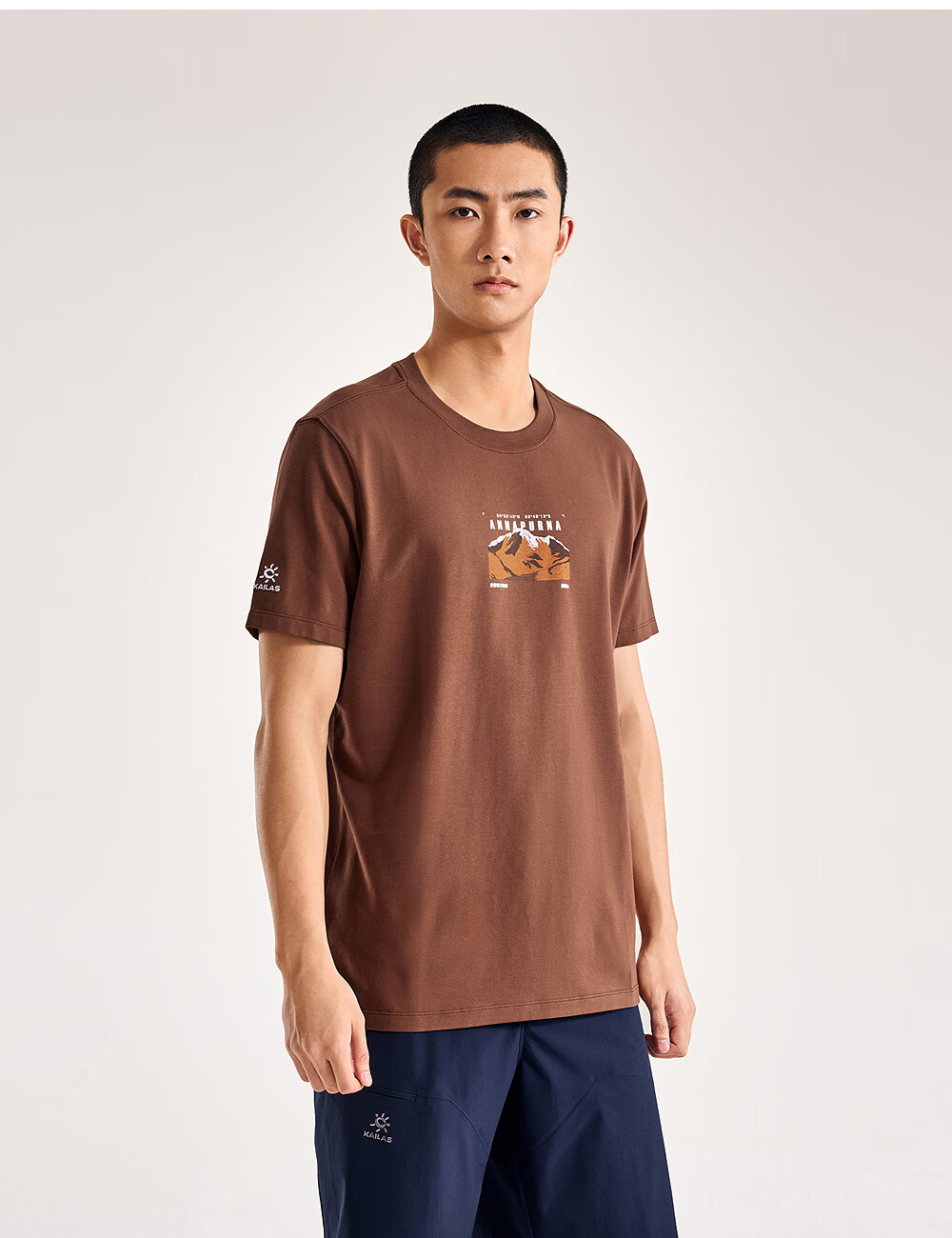 KAILAS Unisex Annapurna Peak Cotton T-Shirt Spring Summer Outdoor Hiking Breathable Short Sleeve Men Women 9