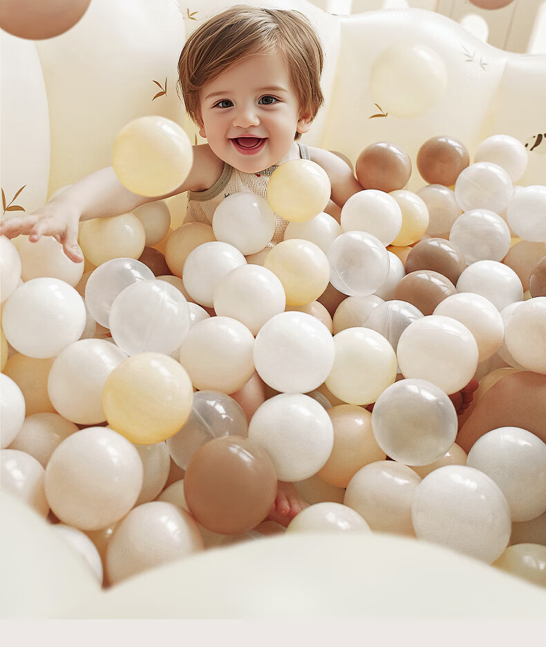 BG-BABYGO Ocean Ball Baby Toy, Chewable Boba Ball, Indoor Children's Game, Colorful Balls, Star Upgrade, 50 Pieces 2