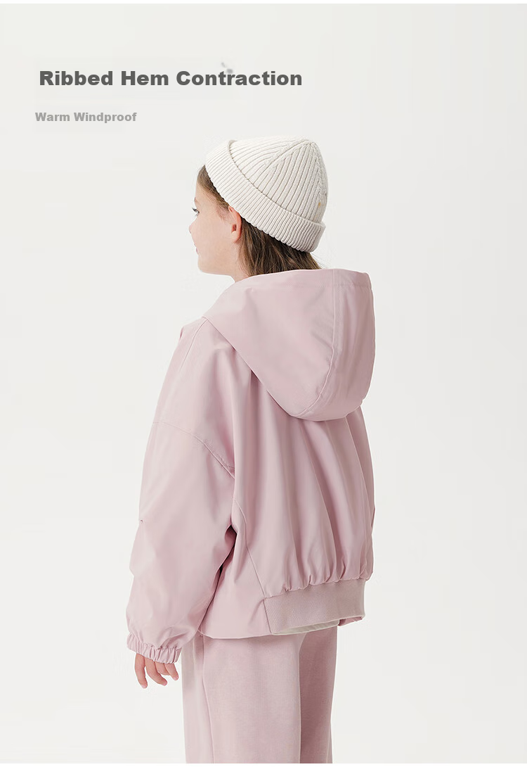 MARC&JANIE Girls' Urban Outdoor Functional Windproof Jacket, Children's Soft Shell Coat, Spring And Autumn Wear, 241236 3
