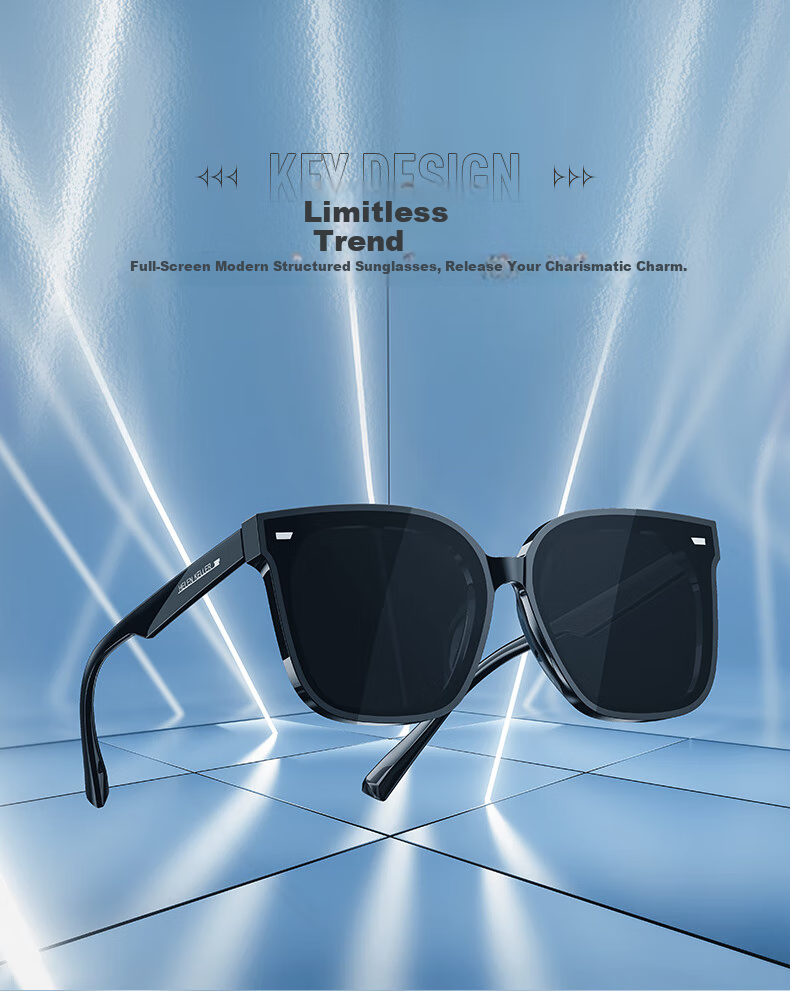 HELEN KELLER Polarized Sunglasses, Fashionable Square Frame Sunglasses for Men And Women, Driving Sun Protection Glasses H2207H08 2
