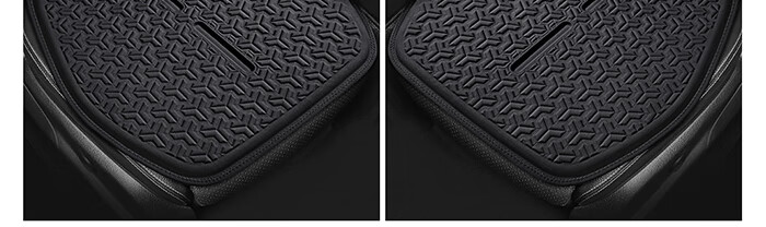 Digalun Universal Car Seat Cushion Four Seasons Breathable Ventilated Gel Backrest Rear Seat Driver Mysterious Black 17