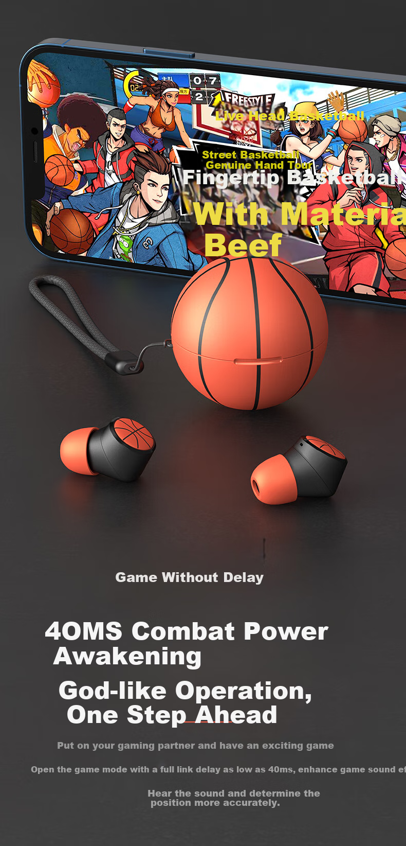 EMEY True Wireless Bluetooth Earphones for Sports And Gaming, Dual-Ear Mini In-Ear Noise-Cancelling Headphones with Long Battery Life, Compatible with Apple, Xiaomi, Huawei Phones T5 Soccer Editio 3