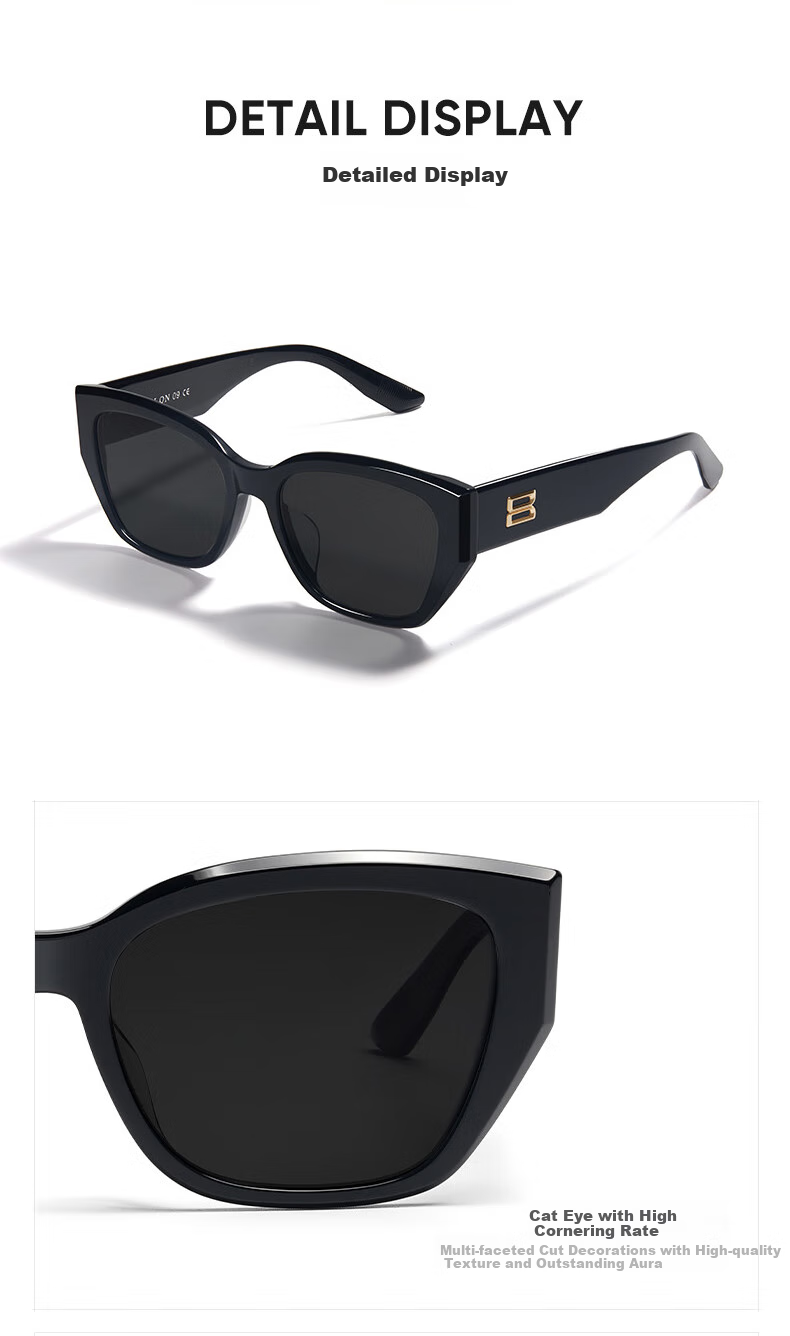 BOLON Sunglasses, Yang Zi's Style, Cat-Eye Glasses, Face-Slimming Effect, Sunglasses for Women, Driving Sunglasses for Men, Gift, BL3209 A32 5