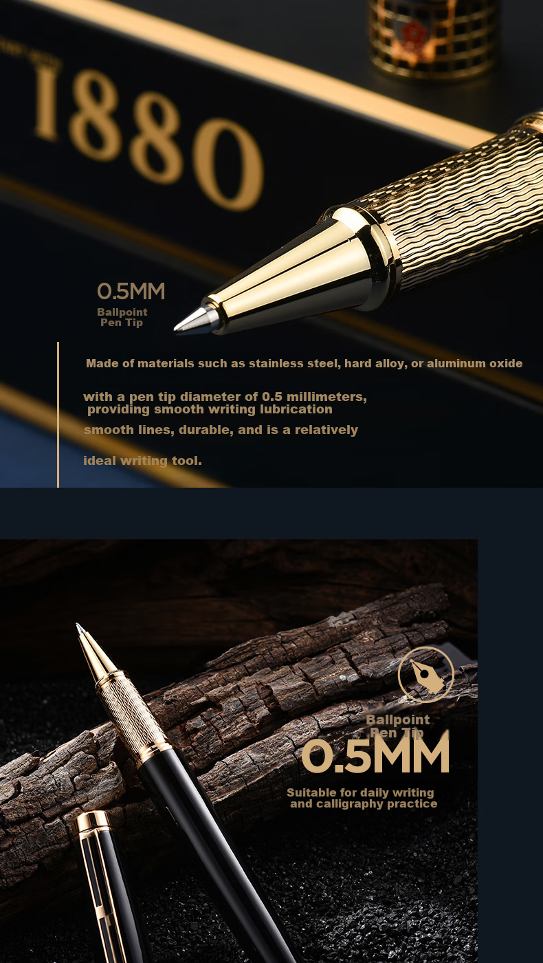 MONTAGUT [Best-Selling Product] Signature Pen for Men And Women, Business Writing Office High-End Gift Box Set, Gift Companion Gift Junken Series Gray 0.5mm 4