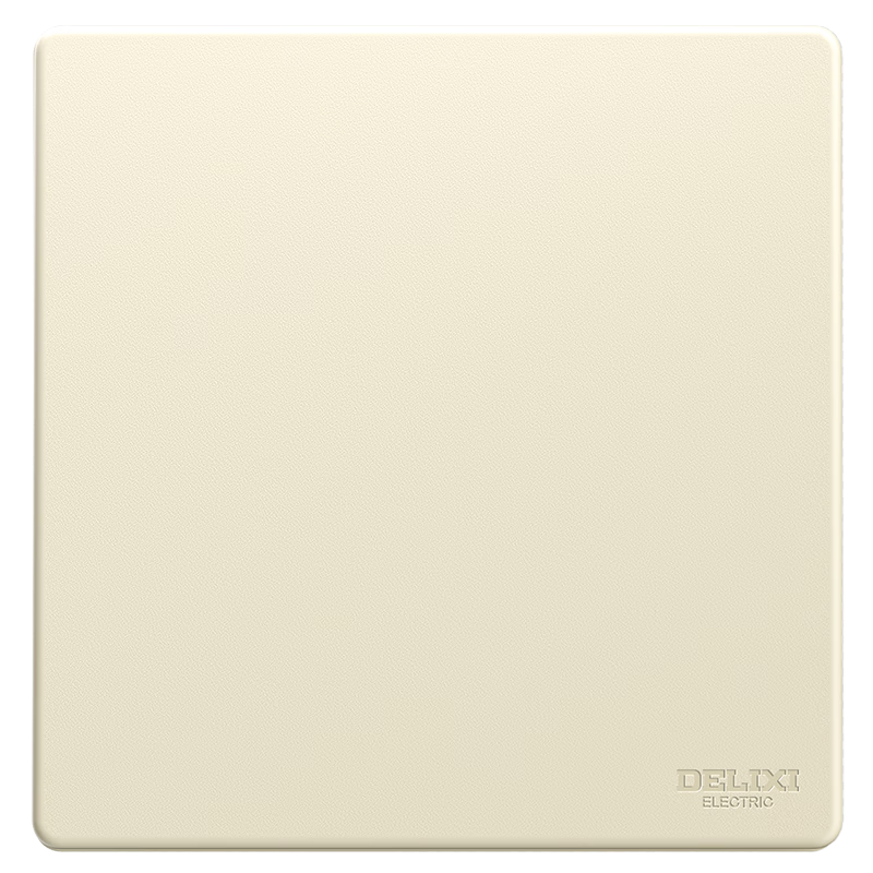 DELIXI Switch Socket CD806 Matte Frosted Cream-Colored Large Panel Blank Surface Silver Osmanthus Yellow