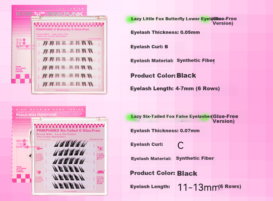 Arrebol False Eyelashes for Women, Natural-Looking, No Glue Required, Lazy Person's Lashes, Long And Curled, Beginner-Friendly, Gift for Girls 16