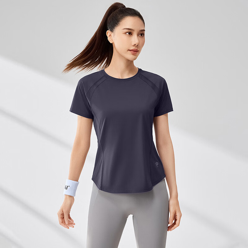 361° Women's Short-Sleeve Shirt, Summer New Style, Cool-Touch T-Shirt, Sun Protection Clothing, Ice Silk Sports Running Top, 662524116-8