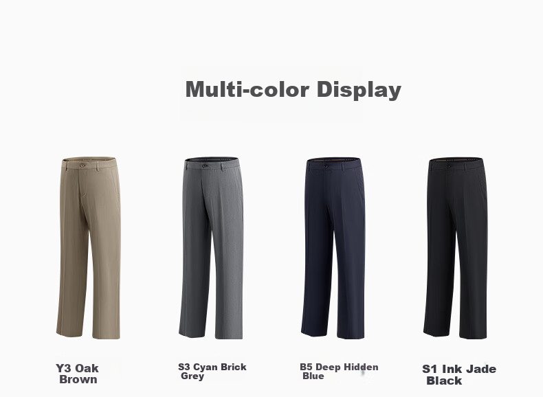 Hodo Men's Dress Pants, Level 3.5, Wrinkle-Free, Machine Washable, Brand-Name, Pleated, Stretchy Dress Pants 14