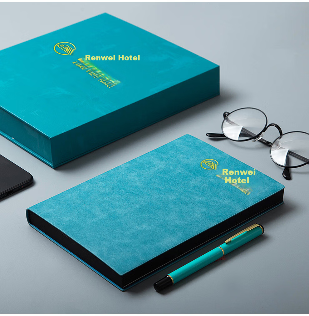 Faramon Notebook Gift Box Set, Journal Business Gift Set, Meeting Notebooks, Customizable, Seaweed Gree 10