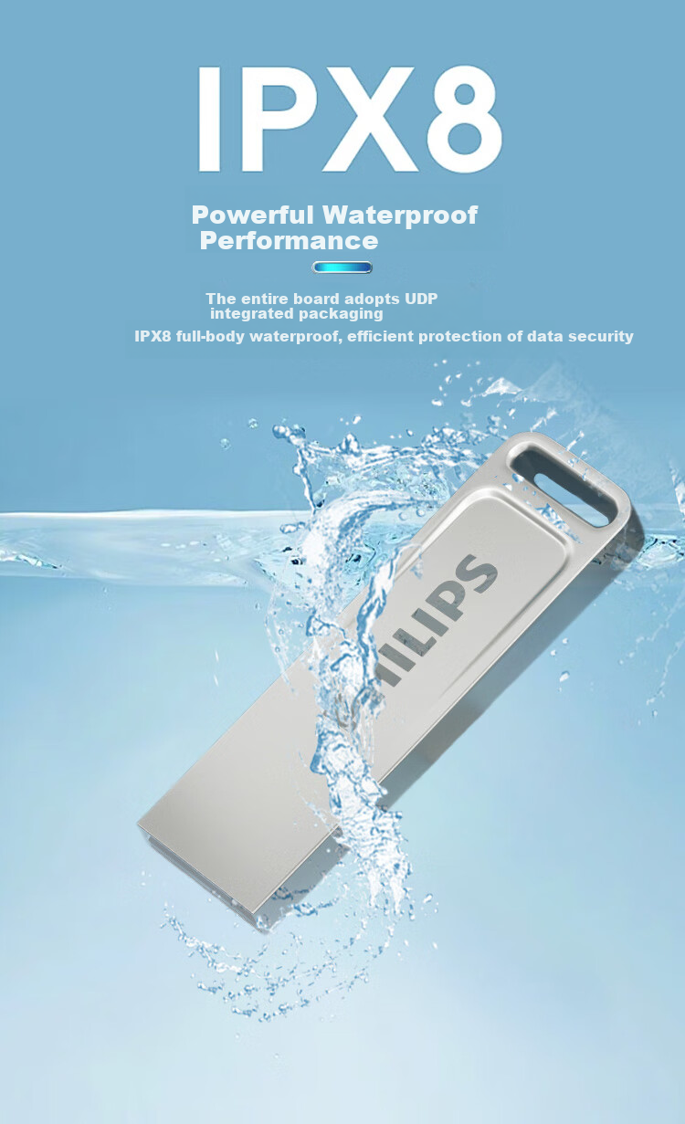 PHILIPS 64GB USB2.0 Flash Drive, 21UA-F, Large Capacity USB Drive, Stylish Design, Lightweight And Portable, Suitable for Study, Office Work, And Computer Bidding 3