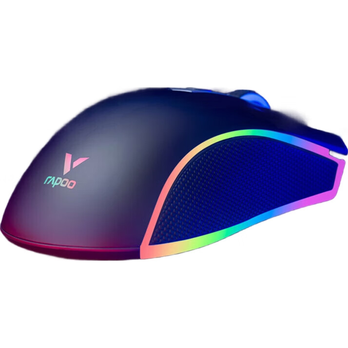 Игровая мышь Rapoo V28S, проводная, RGB, 8 программируемых кнопок, черная