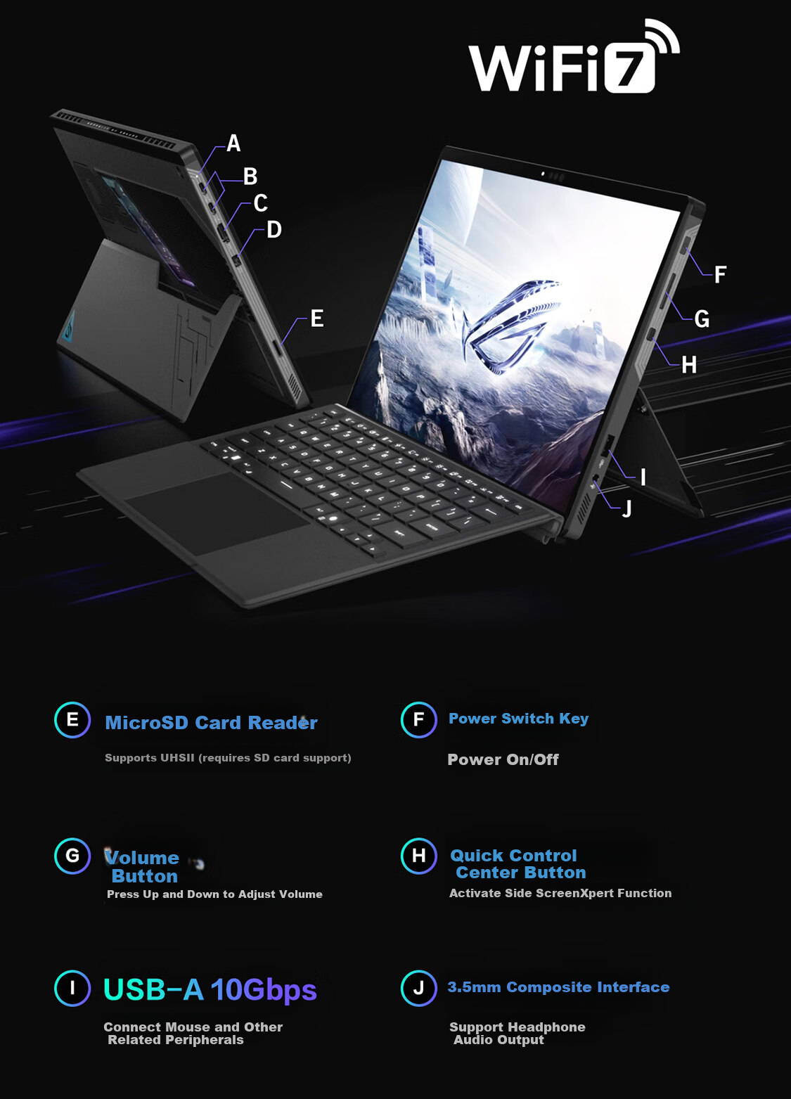 ROG Huan X 2025 Ryzen AI MAX 13.4-Inch Touchscreen Two-In Gaming Laptop (Ryzen AI MAX+ 395, 64GB RAM, 1TB Storage, 2.5K Display, 180Hz Refresh Rate) 14