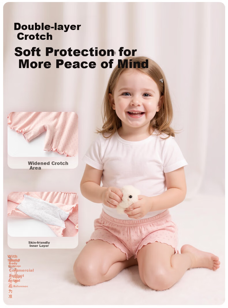 Babyprints Girls' 3-Pack Cotton Safety Shorts Anti-Exposure Boxer Briefs Summer Leggings 160 2