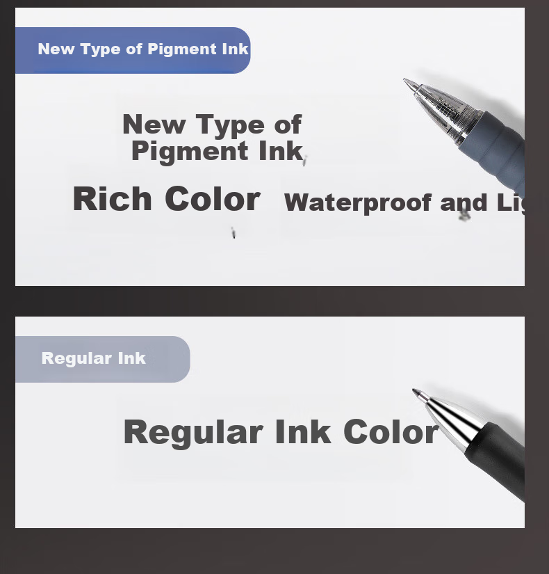 BAOKE PS2760 0.7mm Black Retractable Gel Pen Refills, Ink Pen Refill for Signature Pens, 20 Pieces/box 2