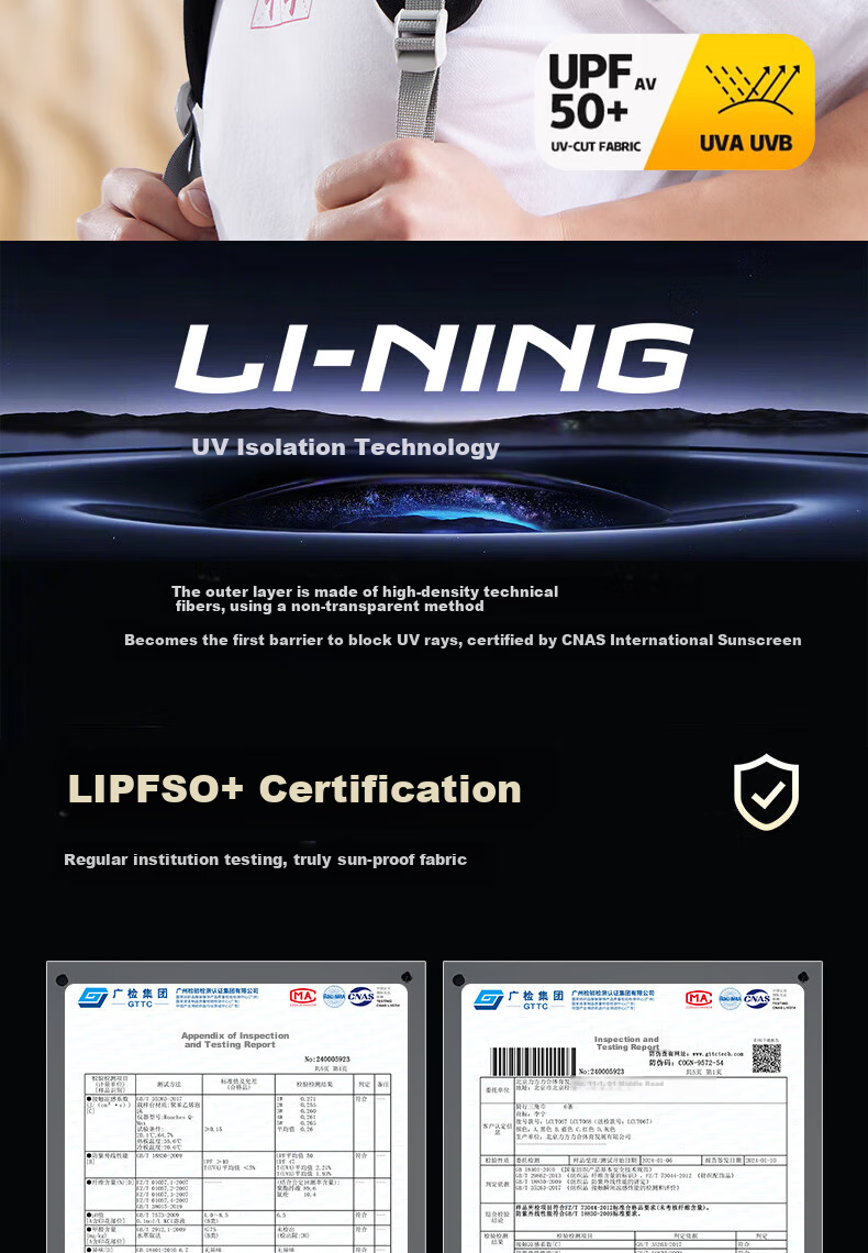 Li-Ning Cycling Face Mask, Windproof Ear-Hook Face Cover, Magic Headband Neck Gaiter, Men's Outdoor Sports Neck Warmer 2