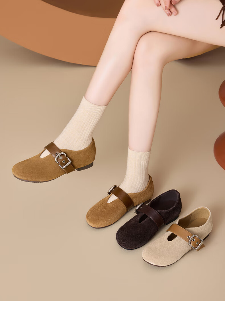 St&Sat Women's Hidden Heel Shallow Mouth Slip-On Shoes 2025 New Autumn Winter Retro Lazy Soft Sole Closed Toe Birkenstock Shoes 1