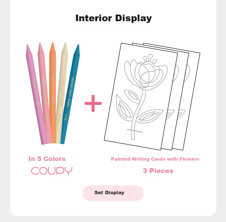 SAKURA ReCoupy Full-Core Non-Wood Colored Pencil Set for Beginners, Drawing Sketching Hand-Drawn Crayon Kit Gift - Can Draw Art And Sketch 2