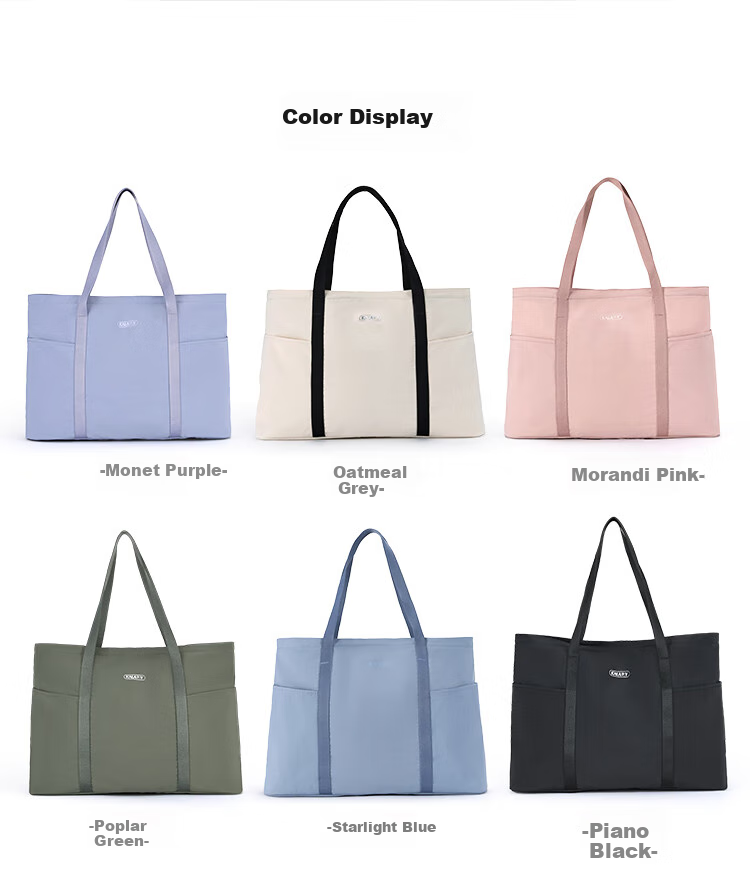 KALA·Y Multifunctional Lightweight Large-Capacity Travel Handbag, Gym Bag, Women's Storage Bag, Maternity Bag, 23L, Piano Black 11