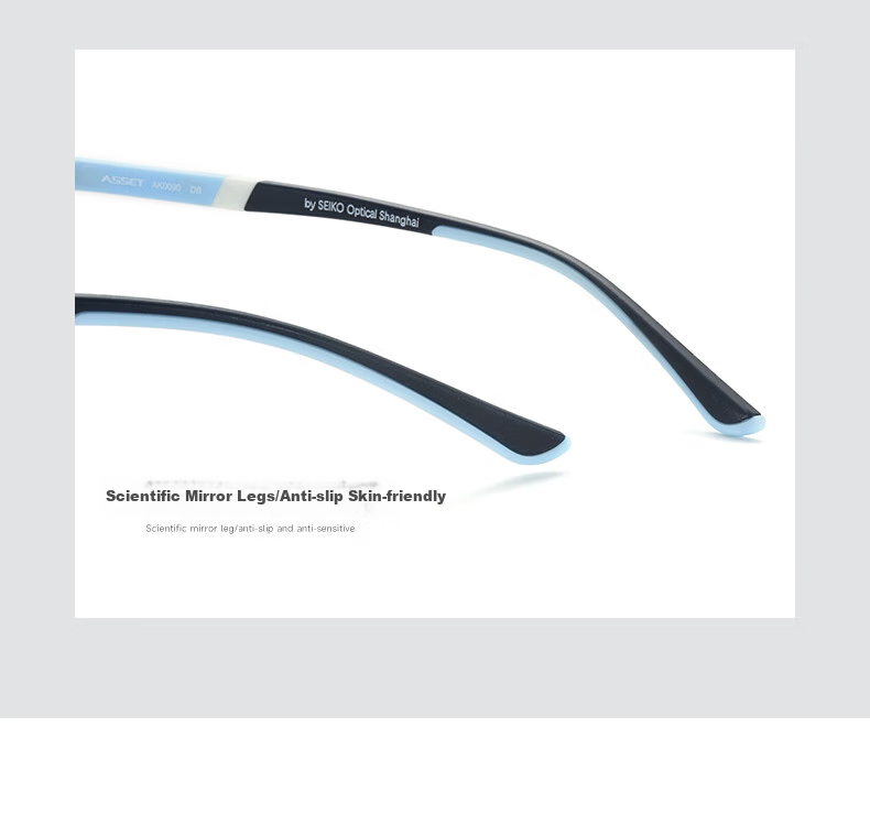 SEIKO Back-To Season ASSET Series Eyeglass Frames, Selected Youth Student Myopia Glasses Frame AK0090 BL 53mm 10