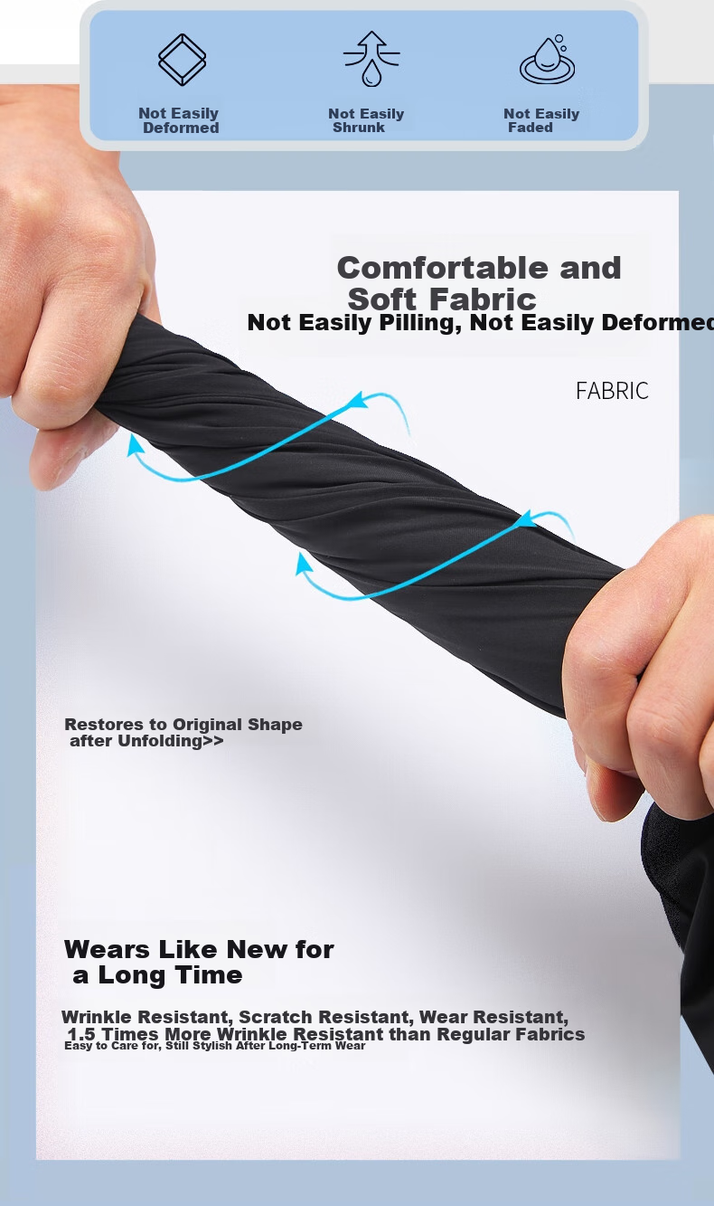 Ayoupang Large Size Men's High-End Business Polo Shirt, Premium Elastic Ice Silk Short-Sleeve Shirt for Men, Plus Size, Summer Wear 15