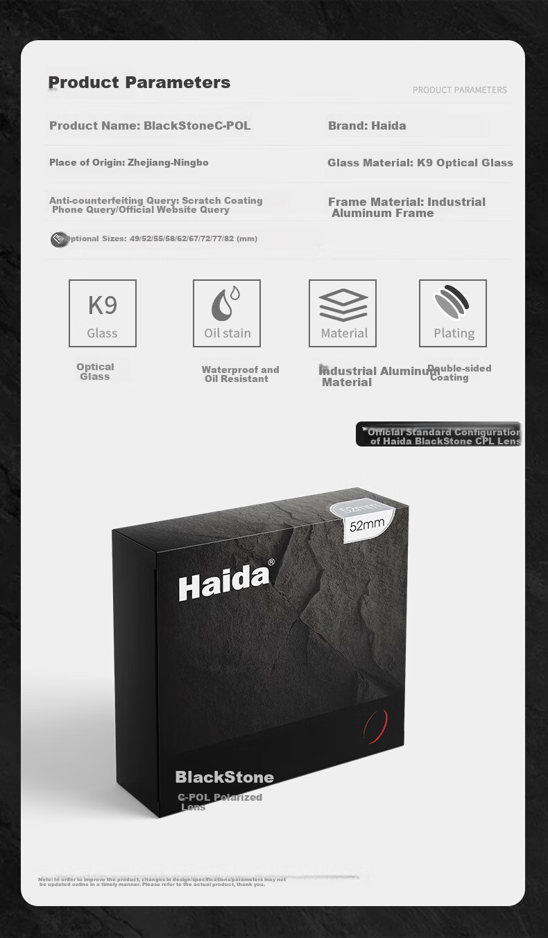 Haida CPL Polarizing Filter, 67mm Filter, Nano Multi-Layer Coating, Anti-Reflective, Suitable for Canon, Nikon, Sony, Fuji And Other Camera Lenses 2