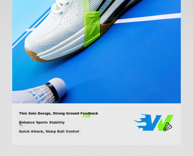 361° Men's Badminton Shoes, Zhansheng PRO Professional Shock-Absorbing Non-Slip Wear-Resistant Training Shoes for Men, 672524402-1 14